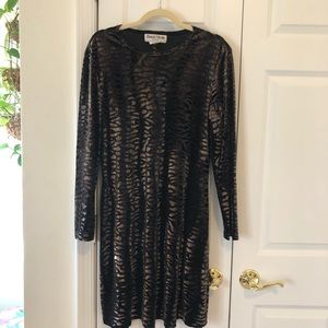 Vintage crushed velvet dress
